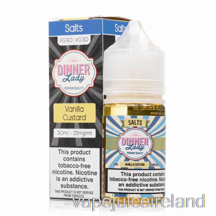 Vape Juice Vanilla Custard Salt - Vape Dinner Lady - 30mL 50mg